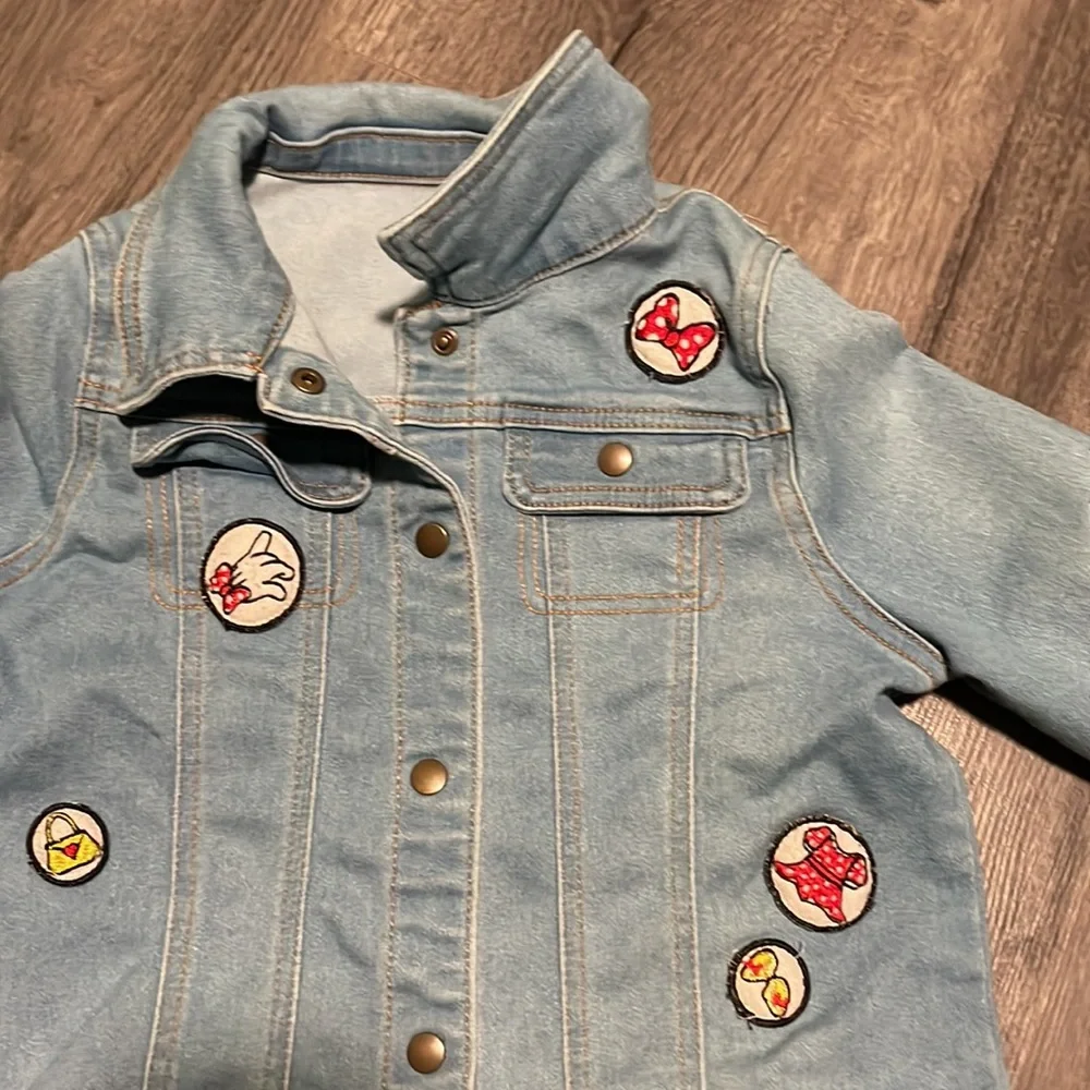 Disney collection by TuTu Couture Jean Jacket Versatile Minnie Mouse Patches